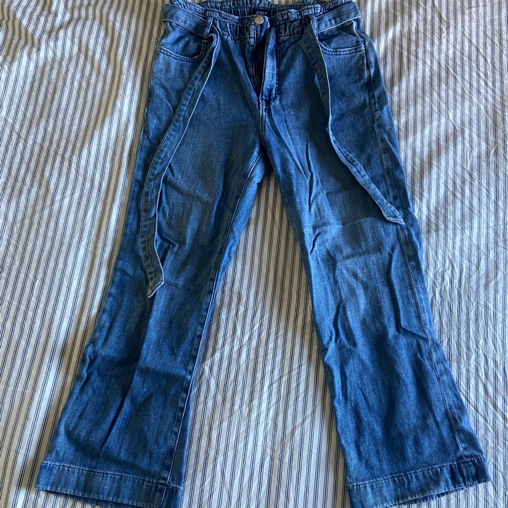 J crew paper bag waist cropped pants. Size 28, 6